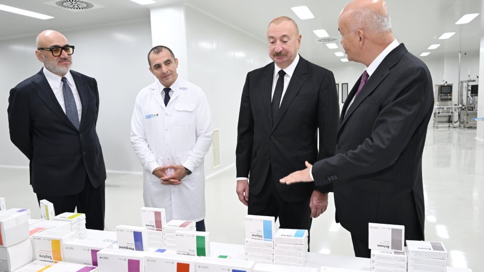 Prezident İlham Əliyev Pirallahı Sənaye Parkında dərman istehsalı müəssisəsinin açılışında iştirak edib