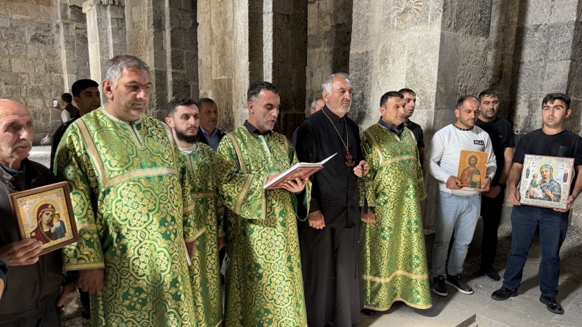 Representatives of Albanian-Udi Christian Community visit Aghoghlan Monastery in Lachin