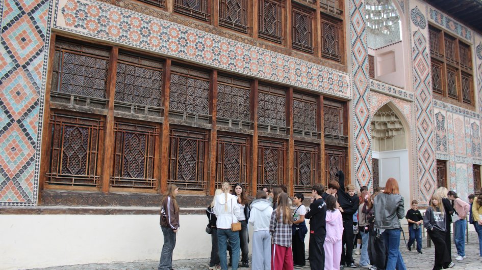 Sheki’s historic sites and landmarks fascinate Ukrainian children