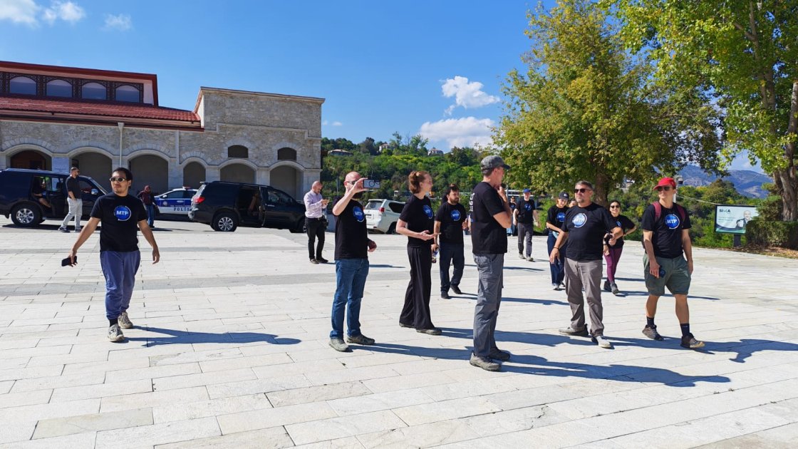International travelers visit Shusha