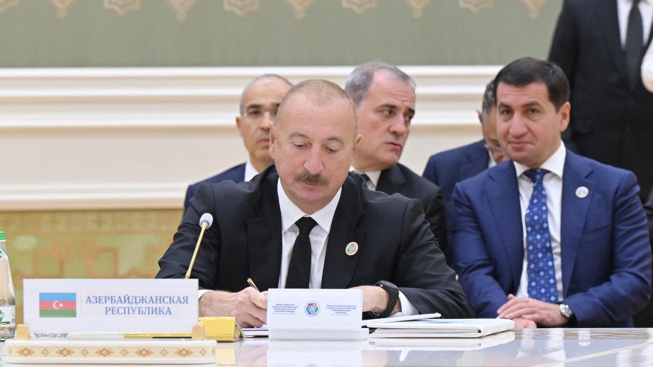 Türkmənbaşı şəhərində sənədlərin imzalanması mərasimi olub