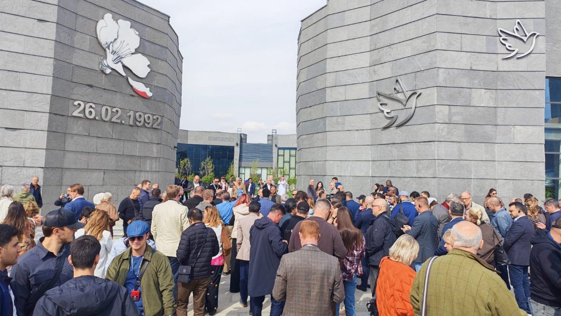 Participants of 4th International Conference in Baku Dialogue format visit Khojaly Genocide Memorial