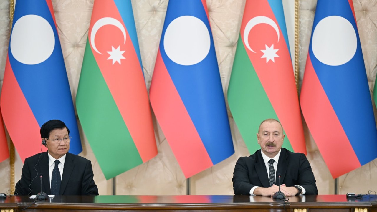 Azərbaycan və Laos prezidentləri mətbuata bəyanatlarla çıxış ediblər YENİLƏNƏCƏK