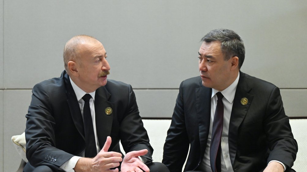 President Ilham Aliyev and Sadyr Japarov hold informal talks on sidelines of CICA summit in Baku