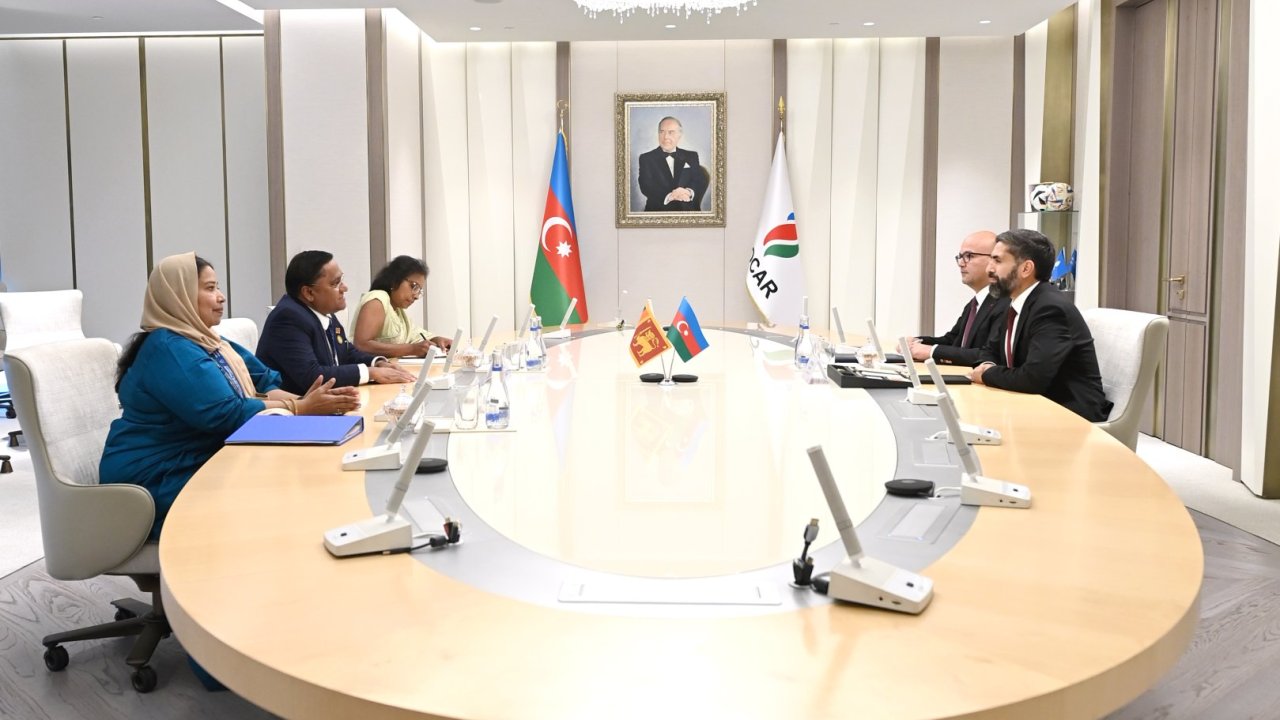 SOCAR ilə Şri-Lanka şirkətləri arasında enerji sektorunda əməkdaşlıq müzakirə olunub