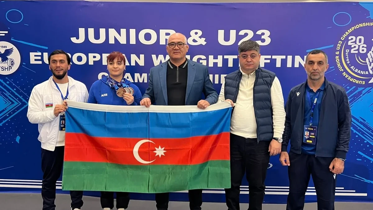 Azerbaijani weightlifter wins three medals at European Championships